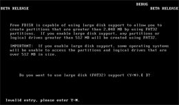 Particion de HDD para BlueOS®